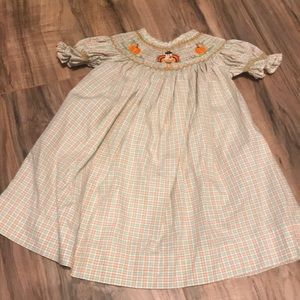 Thanksgiving smocked dress